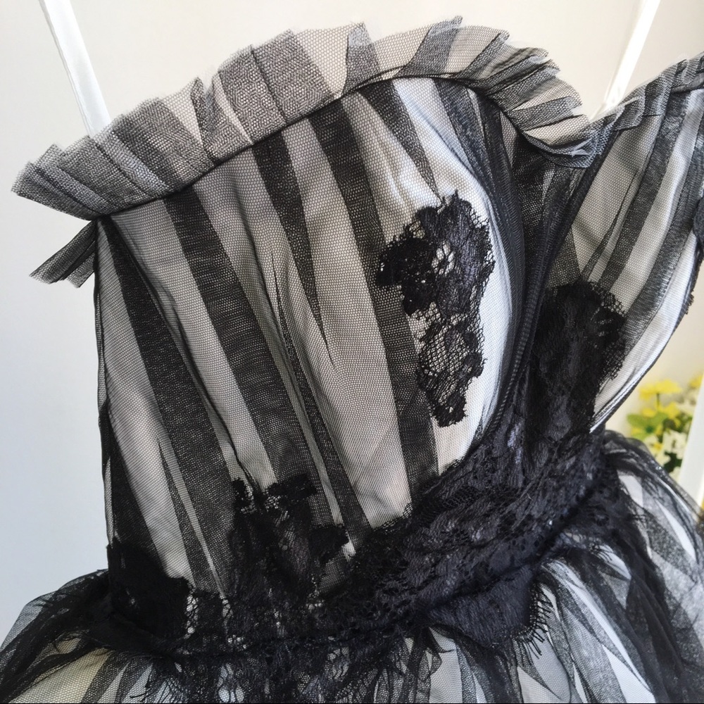 Strapless Hi-Lo Gown - Picture 3 of 10